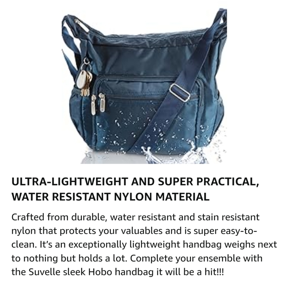 NWOT. Suvelle. Blue cross Body bag.